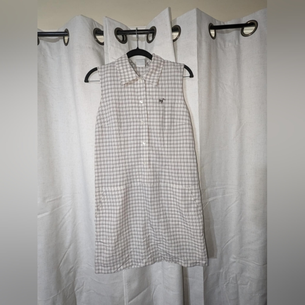 Vintage DKNY Plaid Dress With Pockets